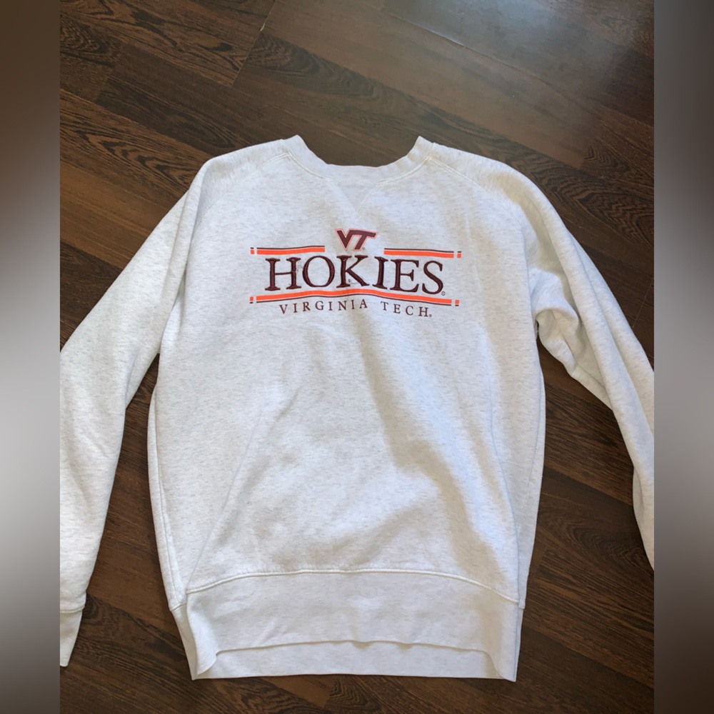 White Virginia Tech Crew Neck Medium